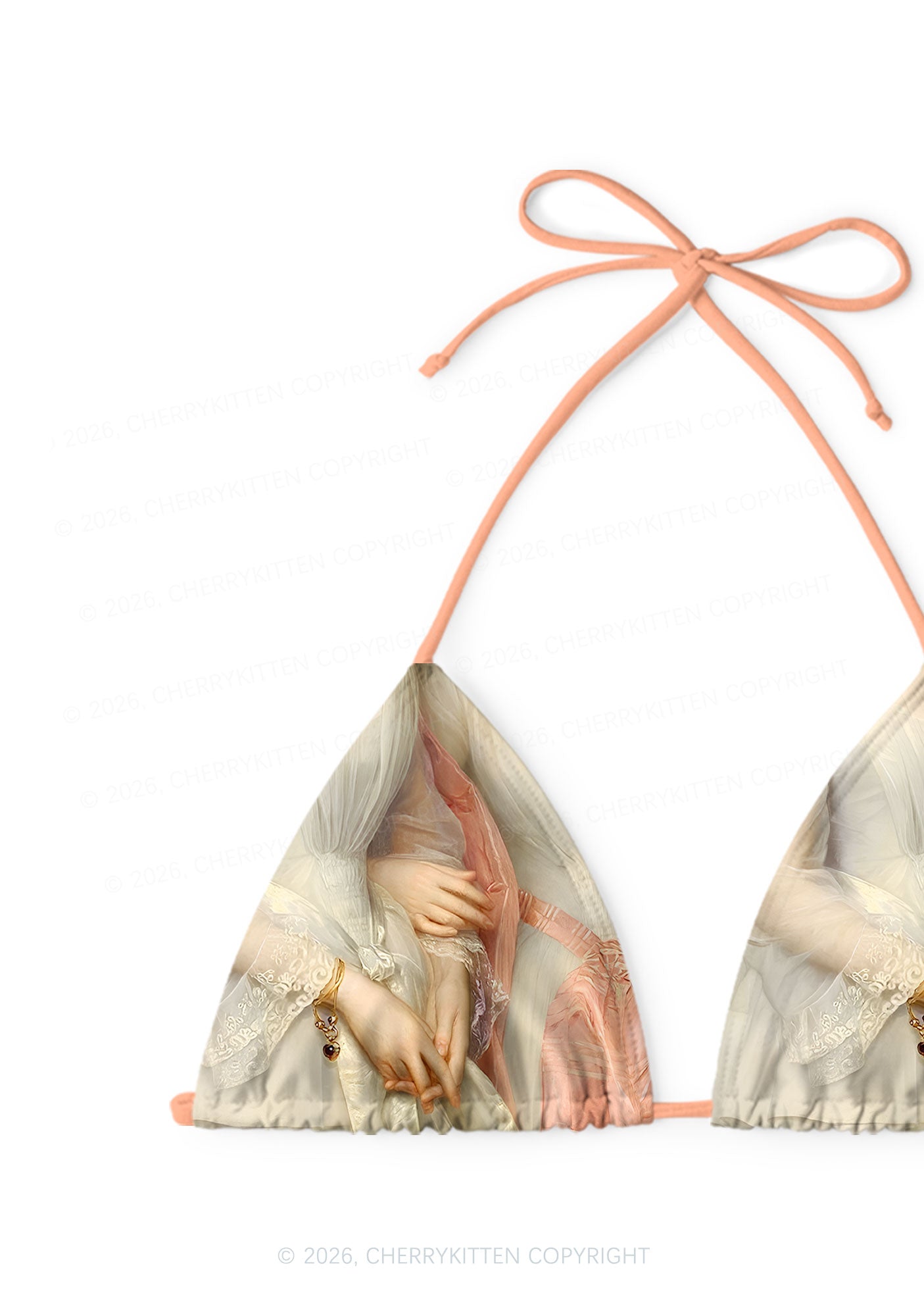 Sapphic Hands Pride Y2K Print Bikini Set Cherrykitten