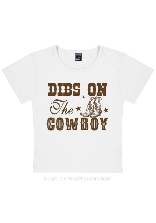 Dibs On The Cowboy Y2K Baby Tee Cherrykitten