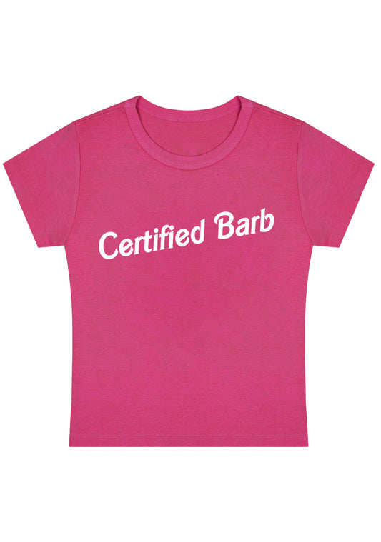Certified Barb Y2K Baby Tee