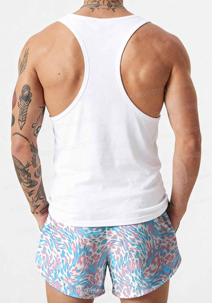 Trans Leopard Pride Y2K Print Men Beach Shorts Cherrykitten