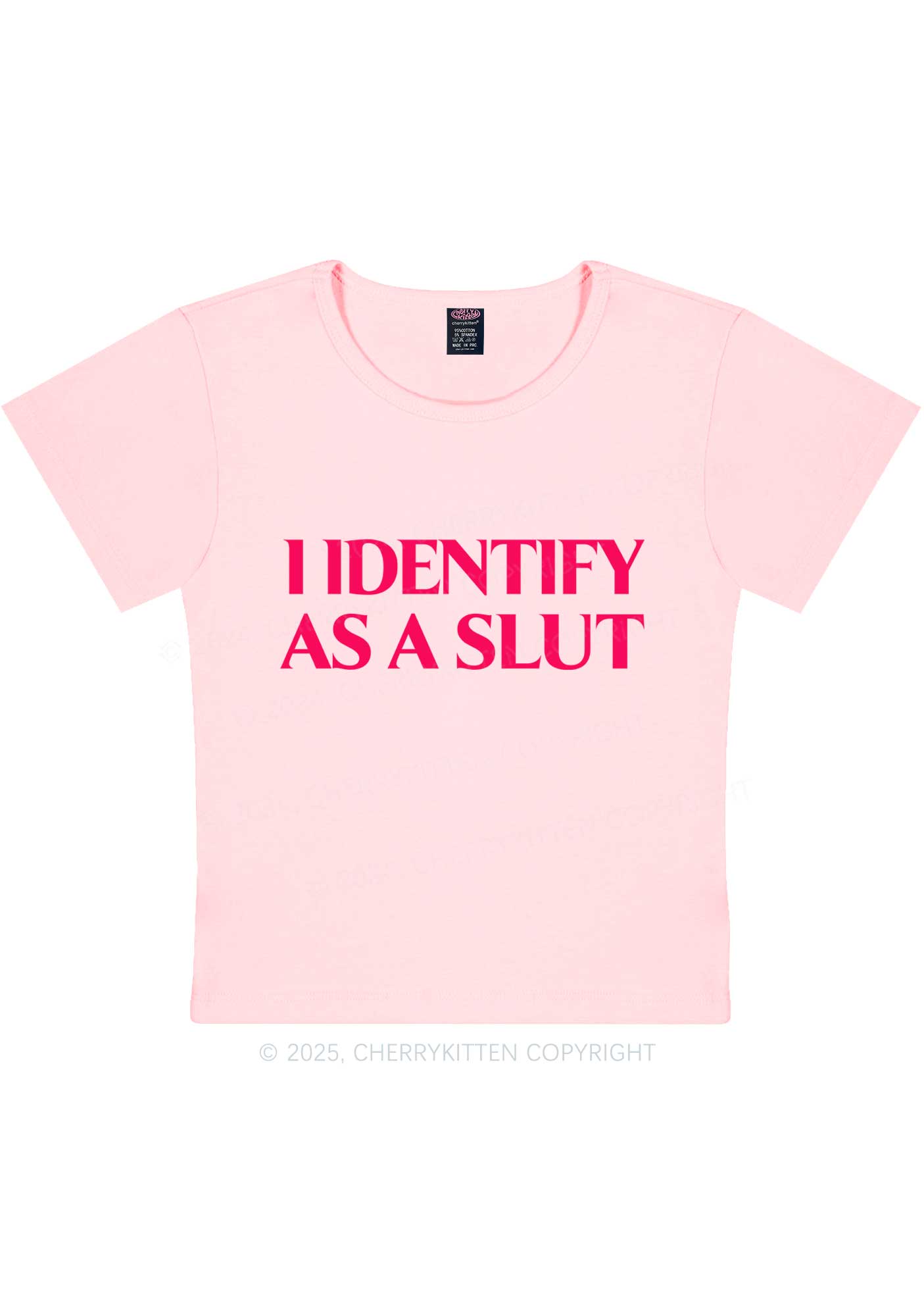 Identify As A Slxt Y2K Baby Tee Cherrykitten