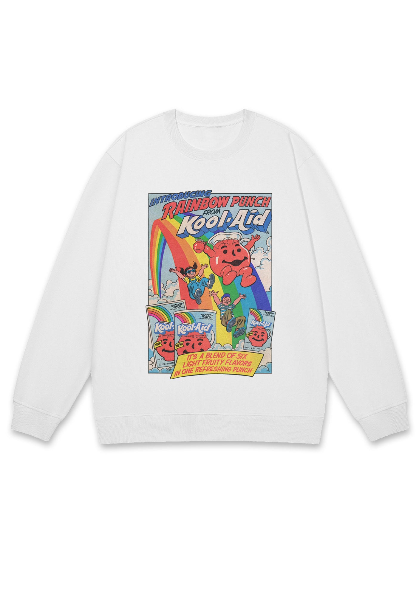 Rainbow Punch Y2K Sweatshirt