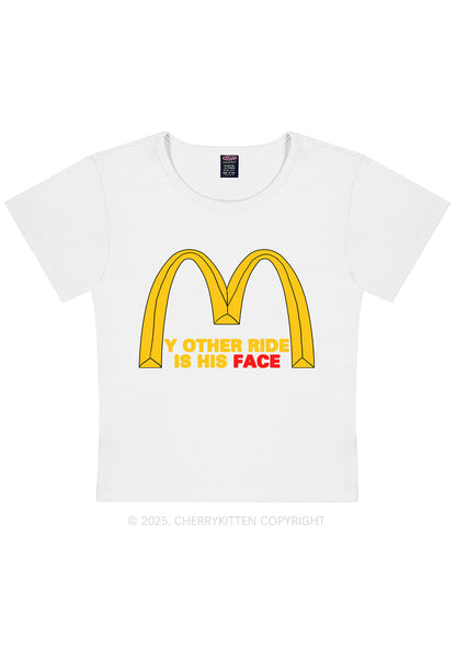 Ride His Face Y2K Baby Tee Cherrykitten