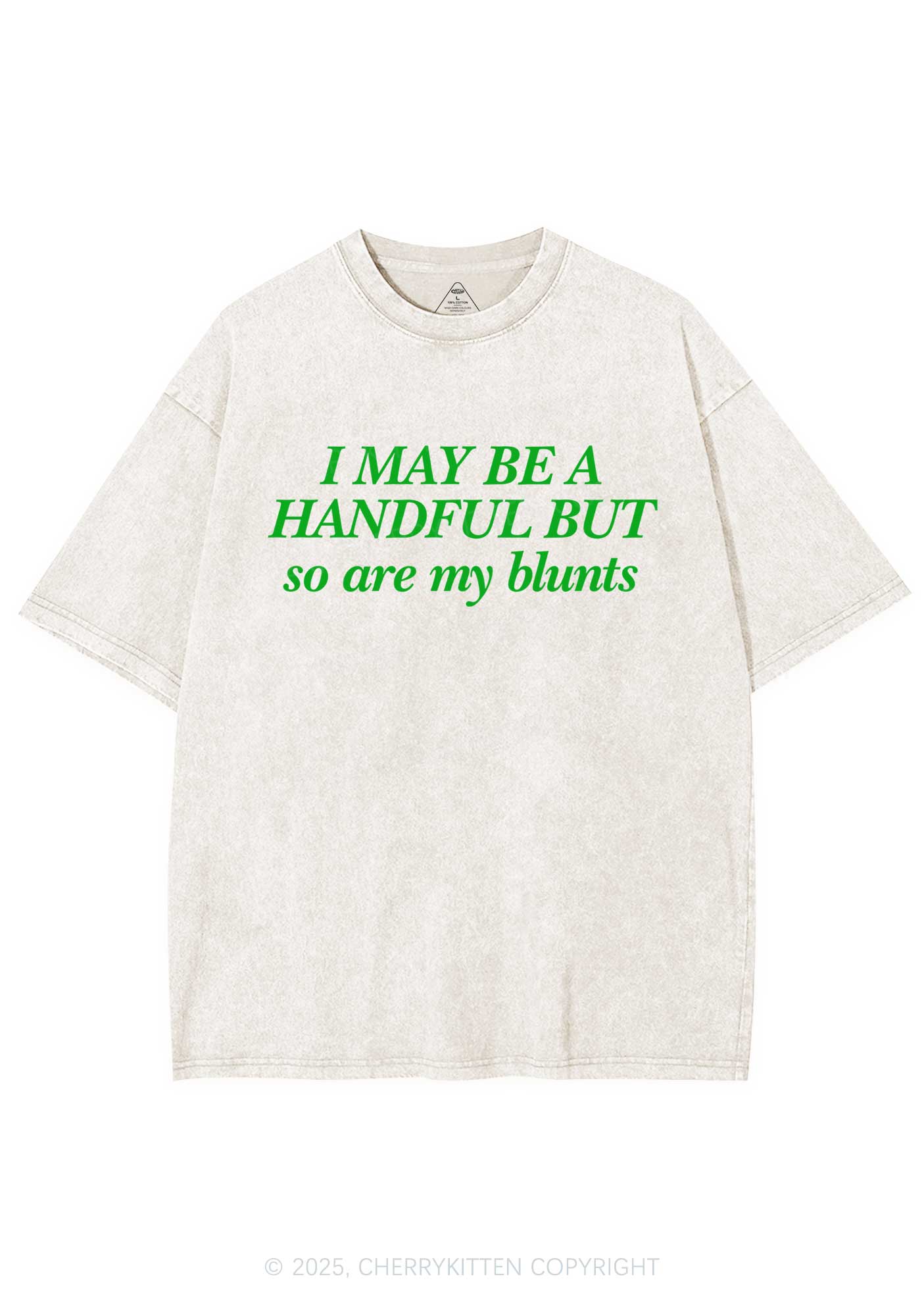 My Blunts Are Handful Y2K Shirts Washed Tee Cherrykitten