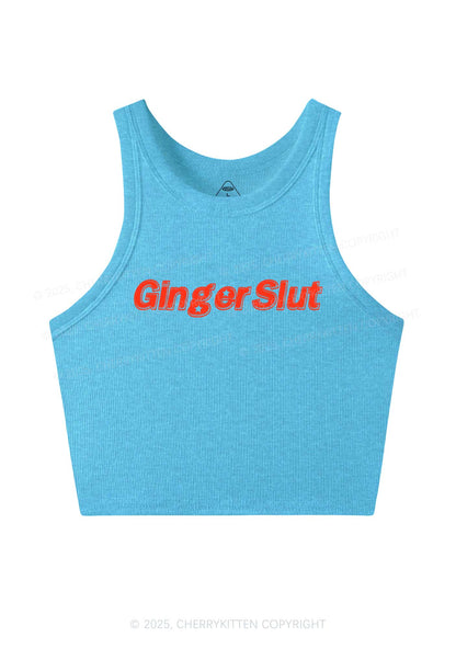 Ginger Slxt Y2K Crop Tank Top Cherrykitten