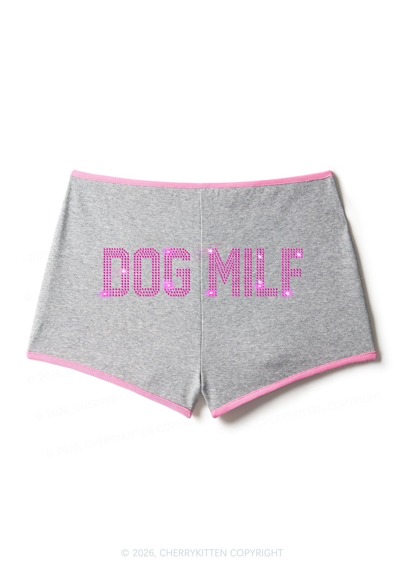 Rhinestone Dog Mxxf Y2K Booty Shorts Cherrykitten