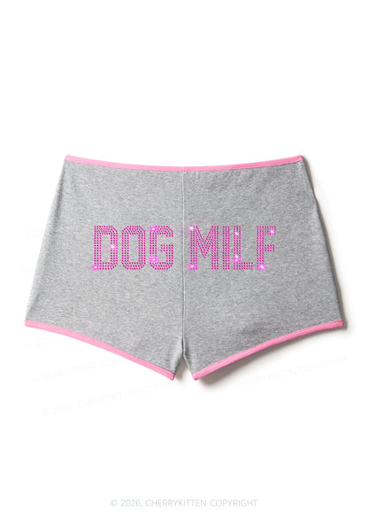 Rhinestone Dog Mxxf Y2K Booty Shorts Cherrykitten