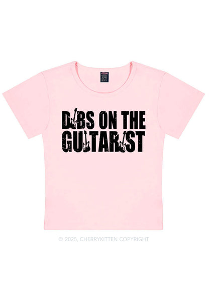 Dibs On The Guitarist Y2K Baby Tee Cherrykitten