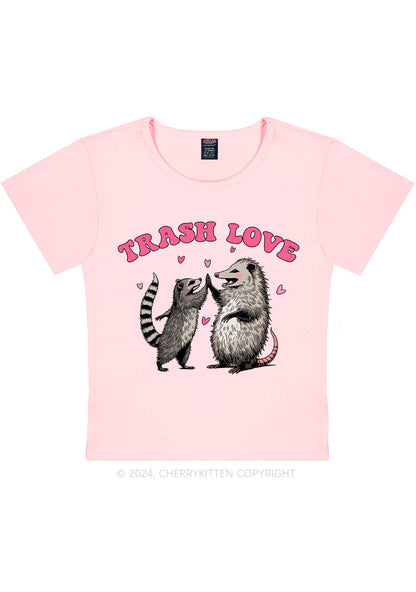Trash Love Y2K Valentine's Day Baby Tee Cherrykitten