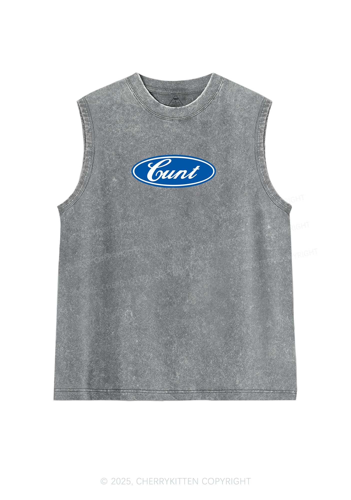 Oval Cxxt Y2K Washed Muscle Tank Cherrykitten