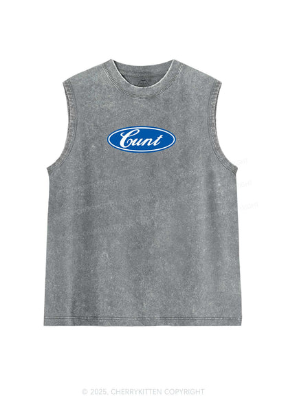 Oval Cxxt Y2K Washed Muscle Tank Cherrykitten
