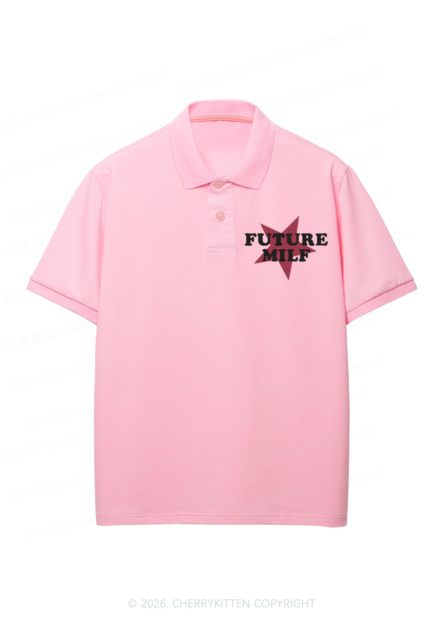 Embroidered Future Mxxf Y2K Polo Shirts Cherrykitten