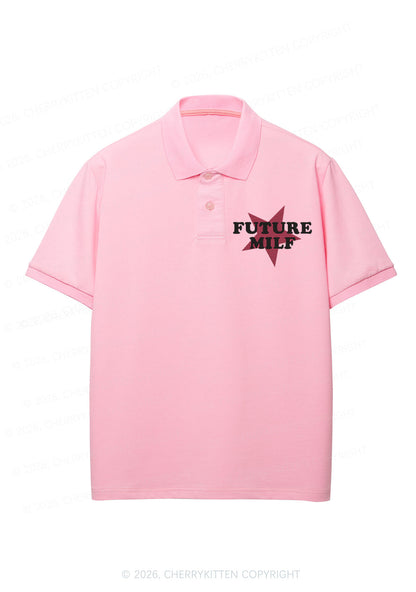 Embroidered Future Mxxf Y2K Polo Shirts Cherrykitten