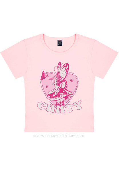 Butterfly Cxnty Y2K Baby Tee Cherrykitten