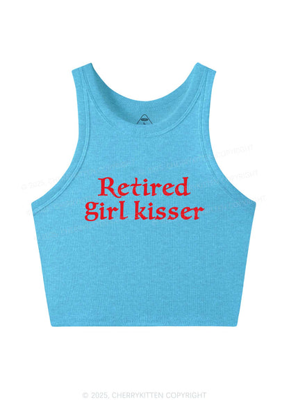 Retired Girl Kisser Pride Y2K Crop Tank Top Cherrykitten