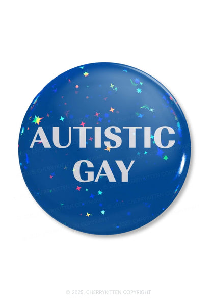 Autistic Gay Pride 1Pc Y2K Pin Badge Cherrykitten