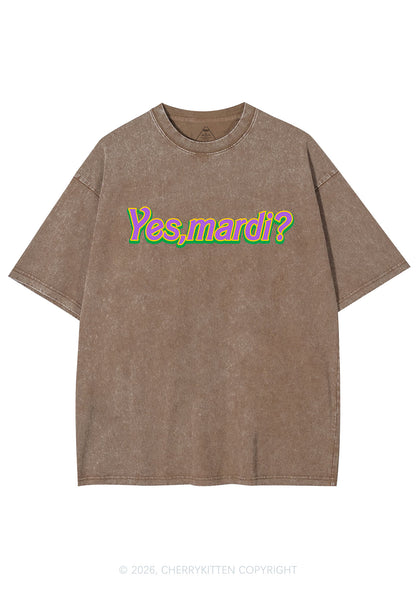 Yes Mardi Y2K Shirts Washed Tee Cherrykitten