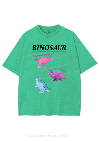 Binosaur Pride Y2K Shirts Washed Tee Cherrykitten