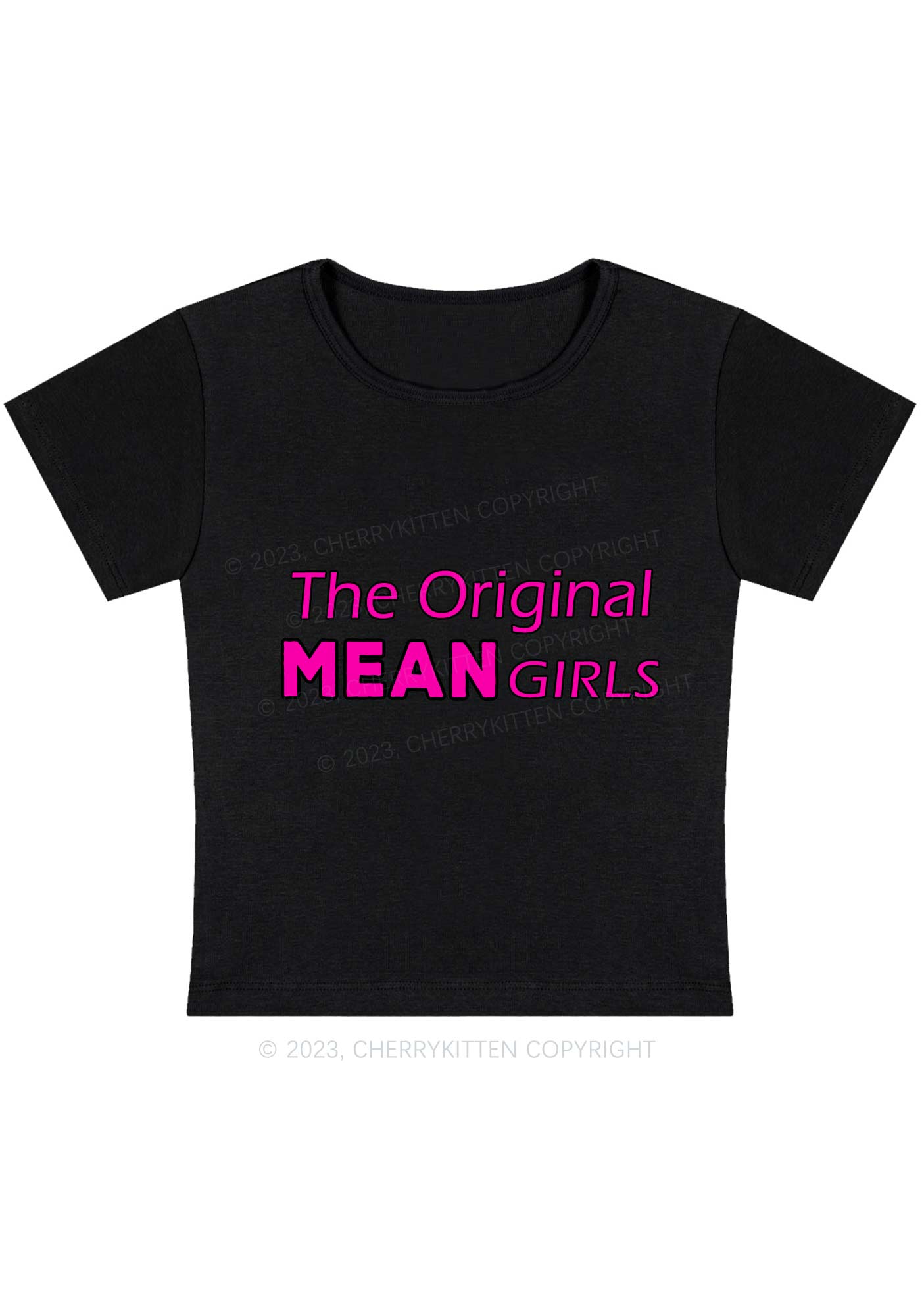 Curvy The Original Mean Girls Baby Tee Cherrykitten