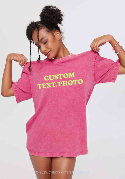 Custom Text Y2K Valentine's Day Couple Shirt Cherrykitten