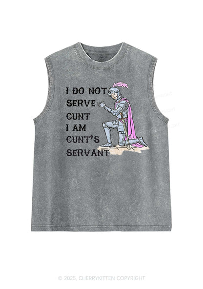 I Am Cxxt Servant Y2K Washed Muscle Tank Cherrykitten