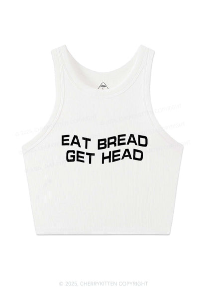 Eat Bread Get Head Y2K Crop Tank Top Cherrykitten