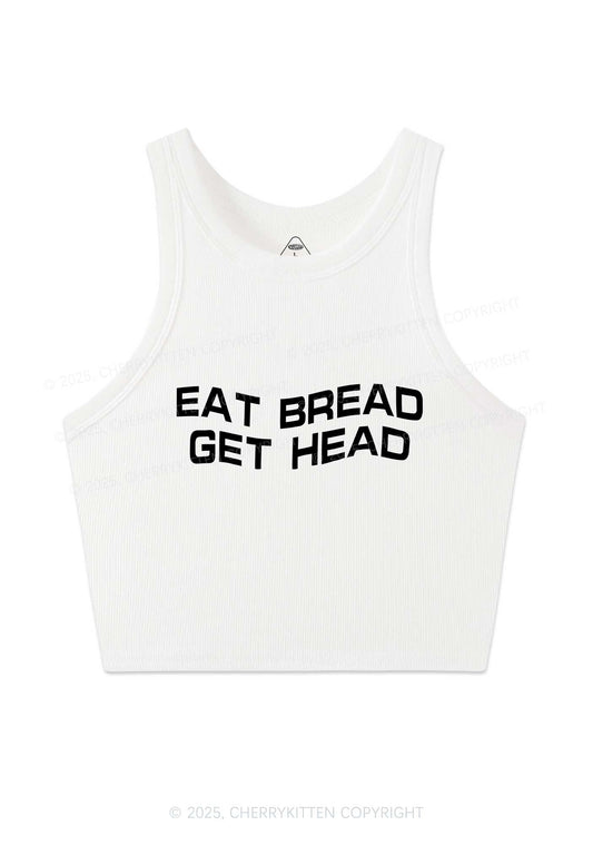 Eat Bread Get Head Y2K Crop Tank Top Cherrykitten