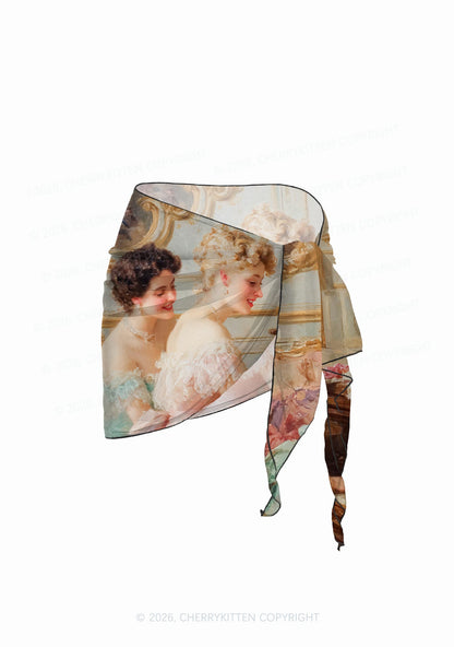 Elegant Piano Room Pride Y2K Print Bikini Set Cherrykitten