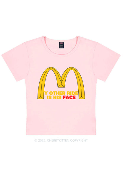 Ride His Face Y2K Baby Tee Cherrykitten