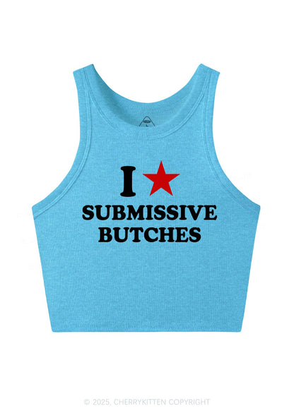 I Love S Butches Y2K Crop Tank Top Cherrykitten