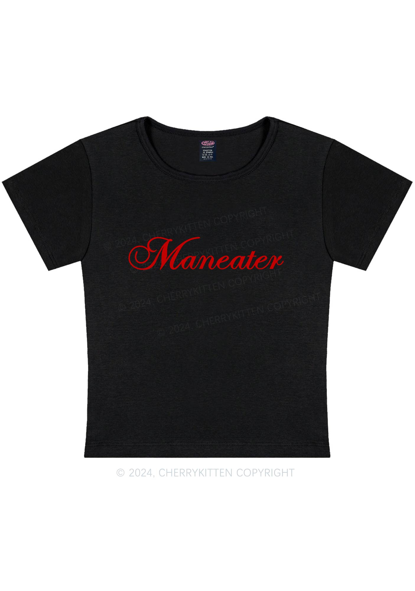 Maneater Y2K Baby Tee Cherrykitten