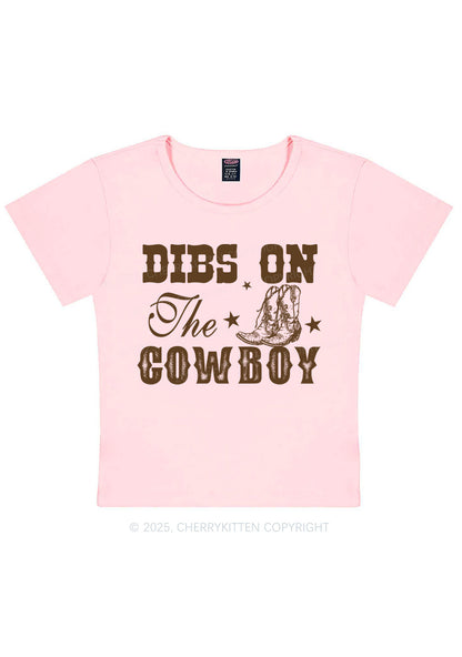 Dibs On The Cowboy Y2K Baby Tee Cherrykitten