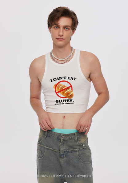 I Cant Eat Gluten Y2K Crop Tank Top Cherrykitten