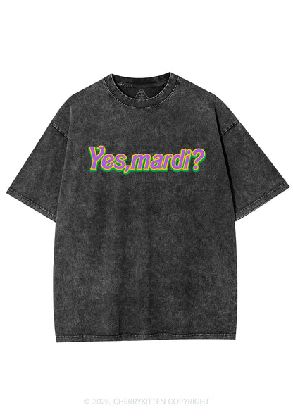 Yes Mardi Y2K Shirts Washed Tee Cherrykitten