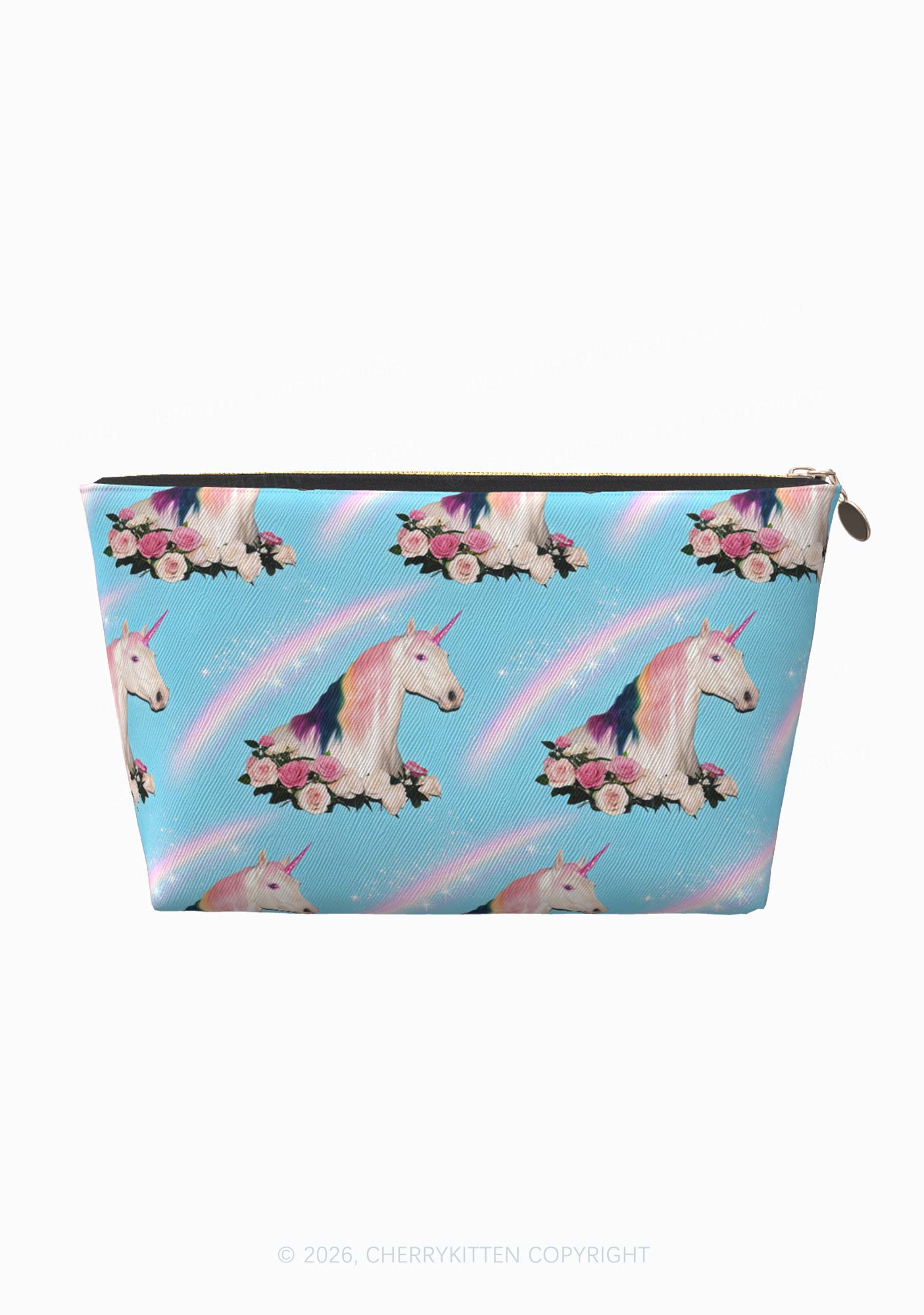 Blue Unicorn Y2K Makeup Bag Cherrykitten