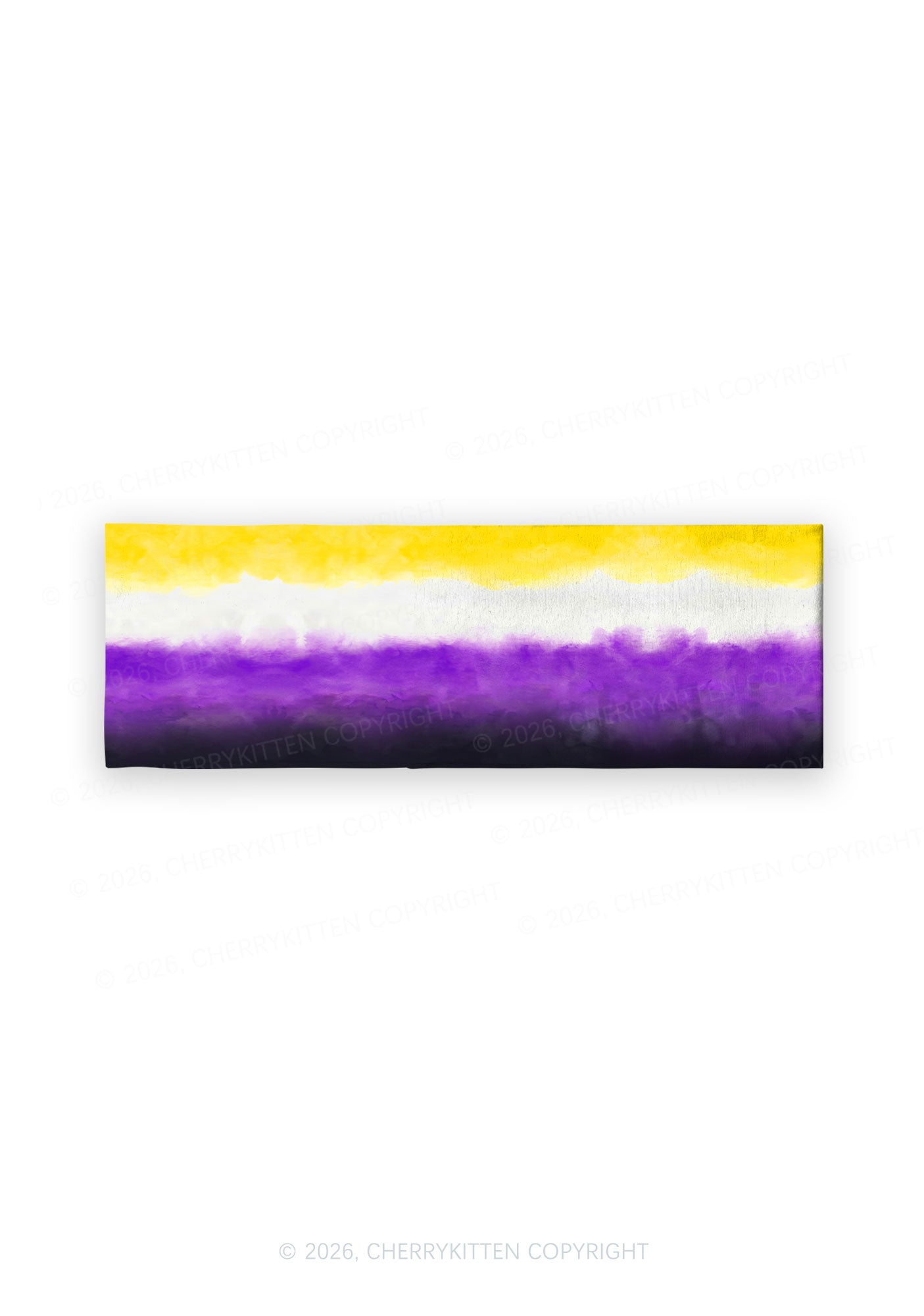 Nonbinary Tie Dye Pride Y2K Print Headband Cherrykitten