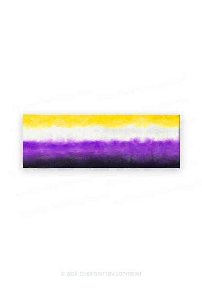Nonbinary Tie Dye Pride Y2K Print Headband Cherrykitten