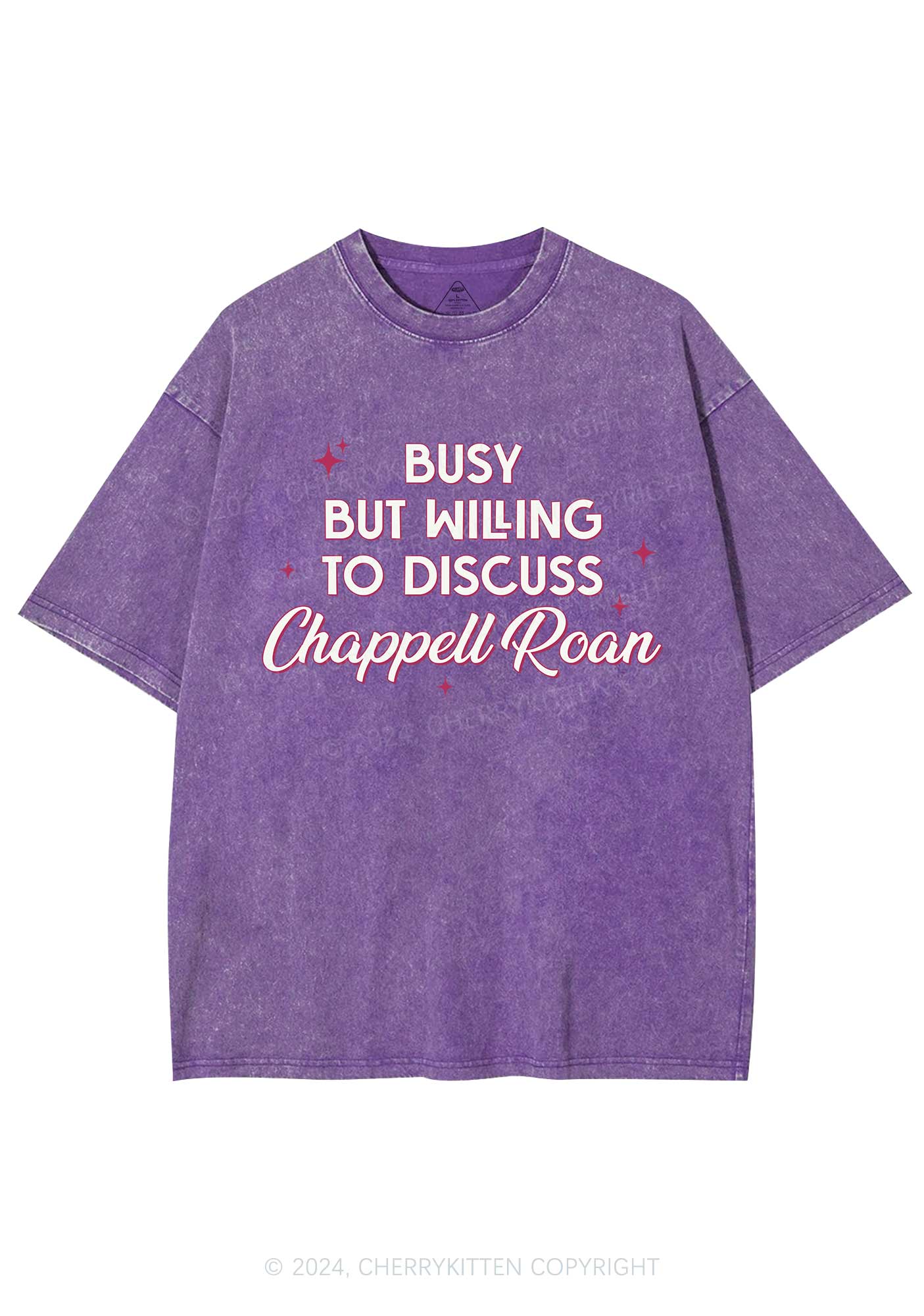 Busy But Willing To Discuss Y2K Washed Tee Cherrykitten