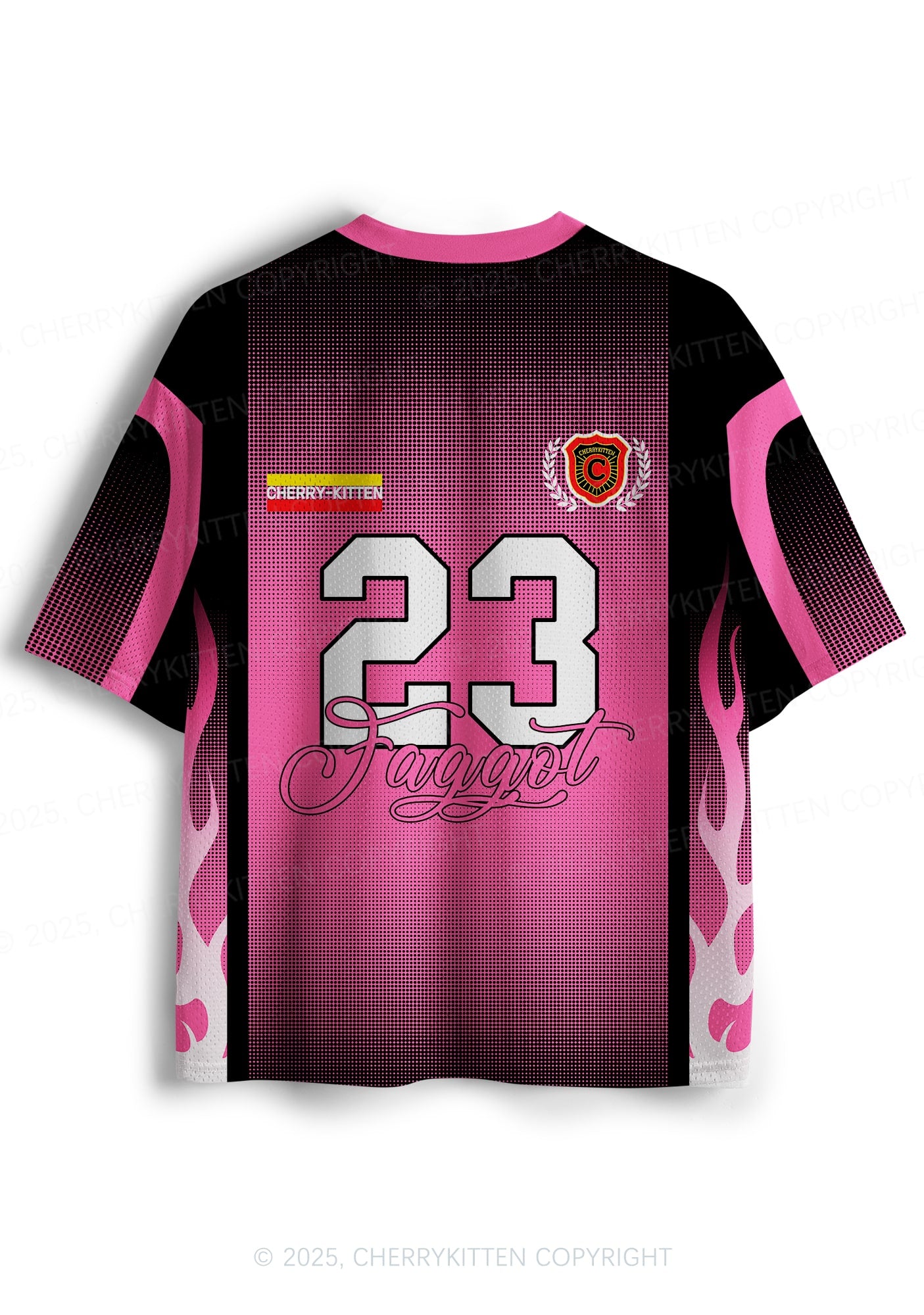 Custom Faggot Flame Pride Y2K Sport Jersey Shirts Cherrykitten