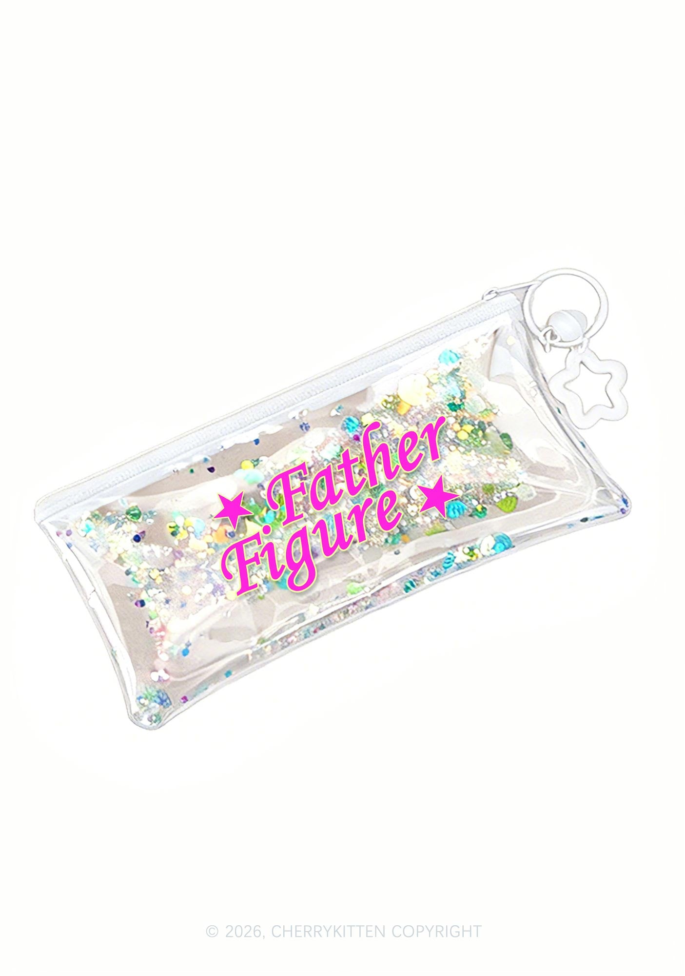 Father Figure Y2K Quicksand Transparent Pencil Pouch Cherrykitten