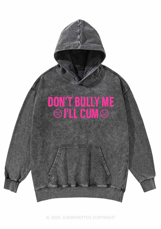 Don't Bully Me Y2K Washed Hoodie Cherrykitten