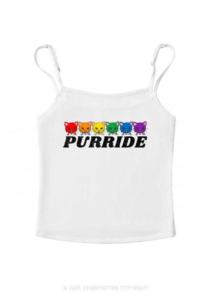 Purride Cat Pride Y2K Spaghetti Strap Cami Cherrykitte