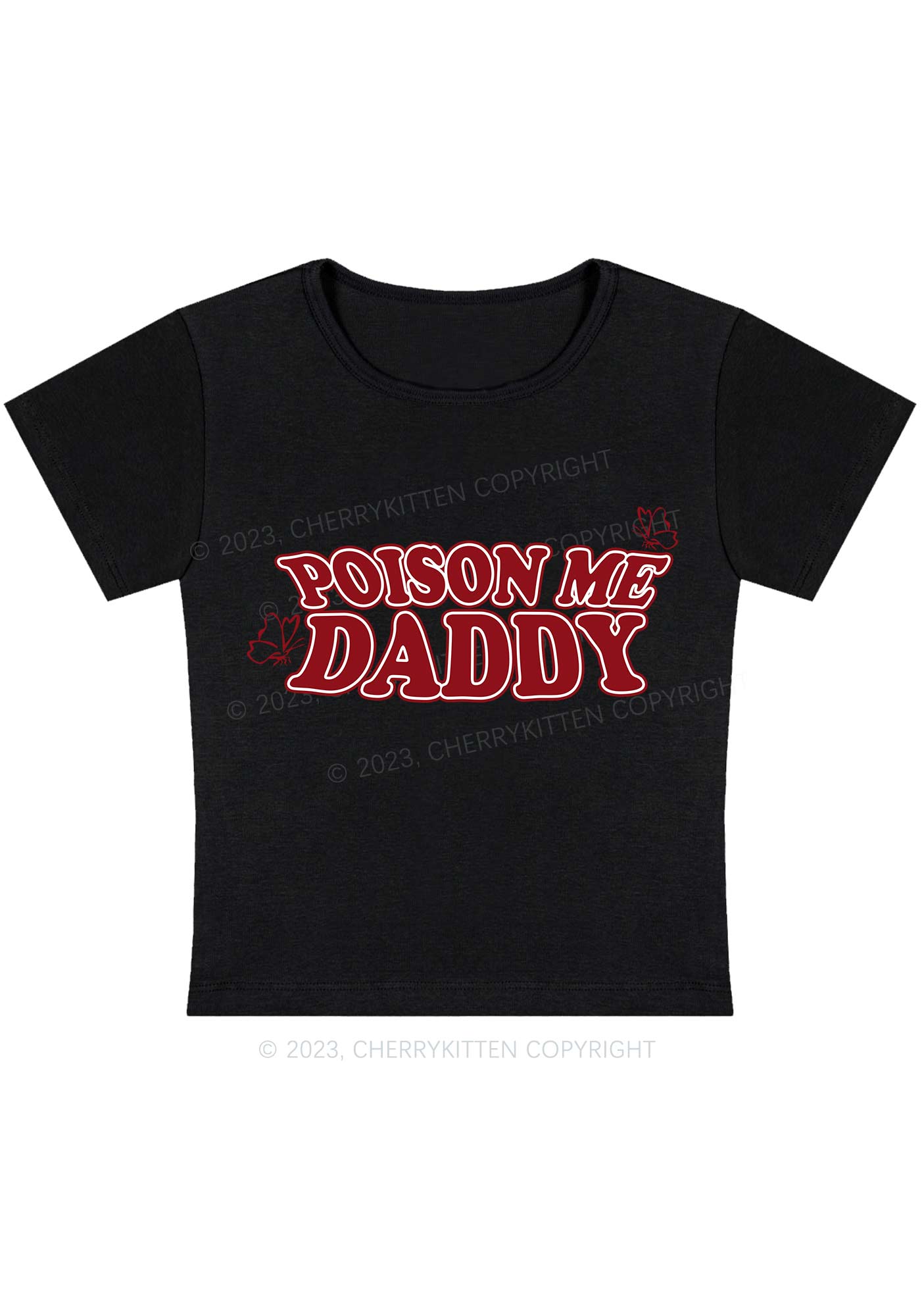 Curvy Poison Me Daddy Baby Tee Cherrykitten