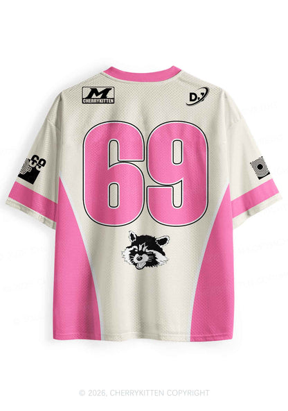 Red Panda The DJ Y2K Sport Jersey Shirts Cherrykitten