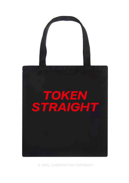 Token Straight Pride Y2K Canvas Tote Bag Cherrykitten
