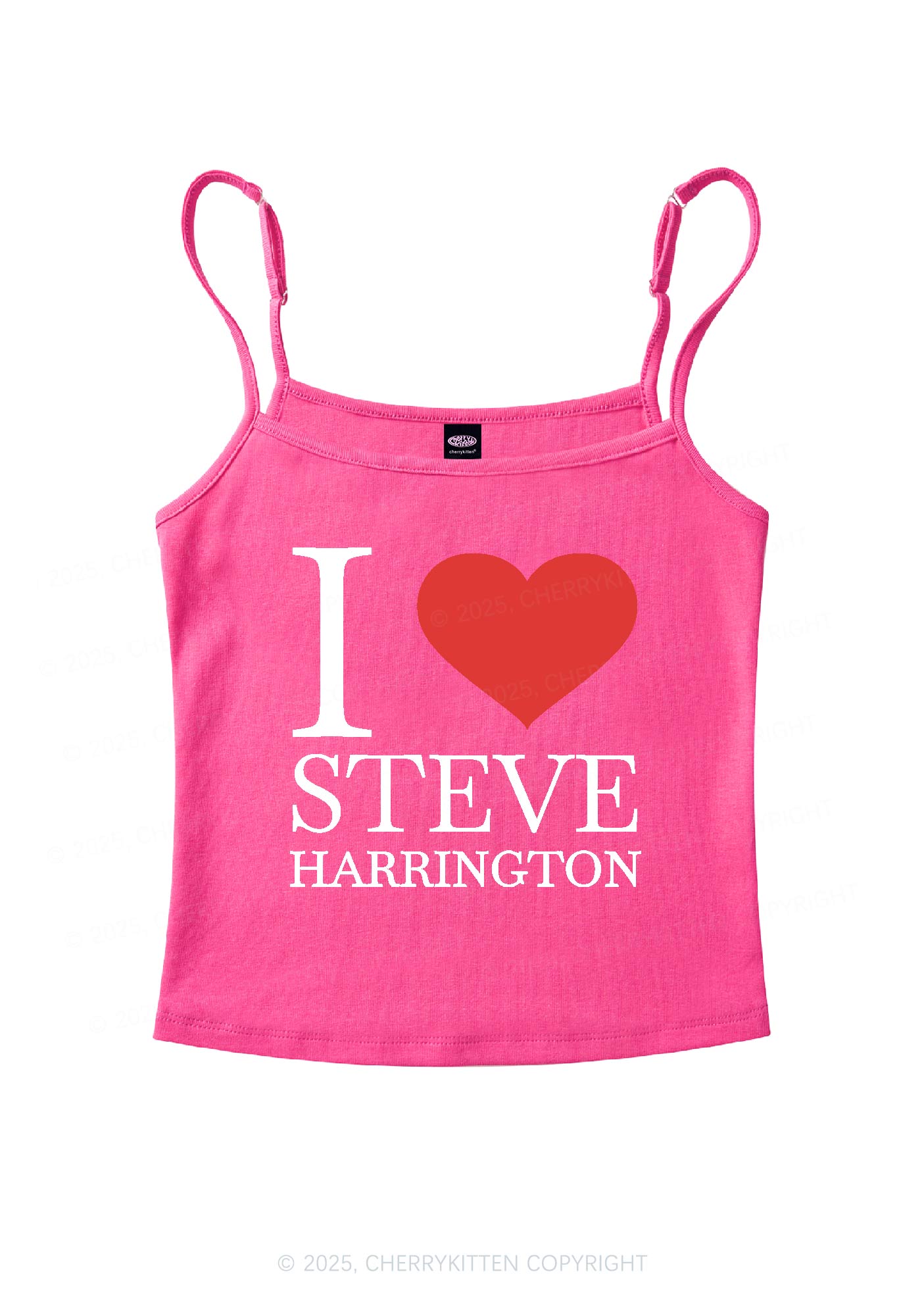 I Love SH Y2K Spaghetti Strap Cami Cherrykitten