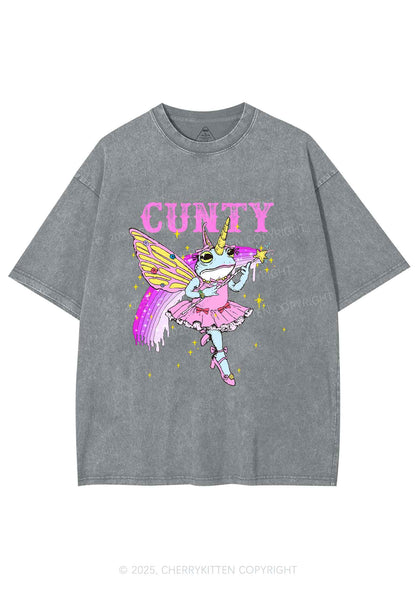 Cxxty Fairy Frog Y2K Shirts Washed Tee Cherrykitten
