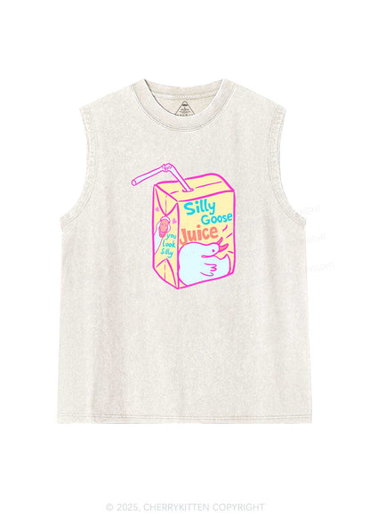 Look Silly Goose Juice Y2K Washed Muscle Tank Cherrykitten