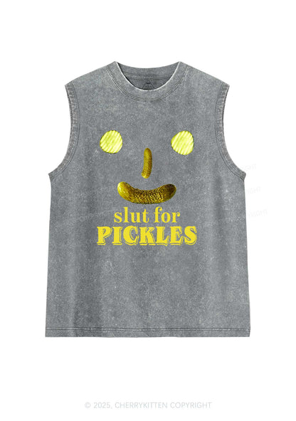 Slxt For Pickles Y2K Washed Muscle Tank Cherrykitten