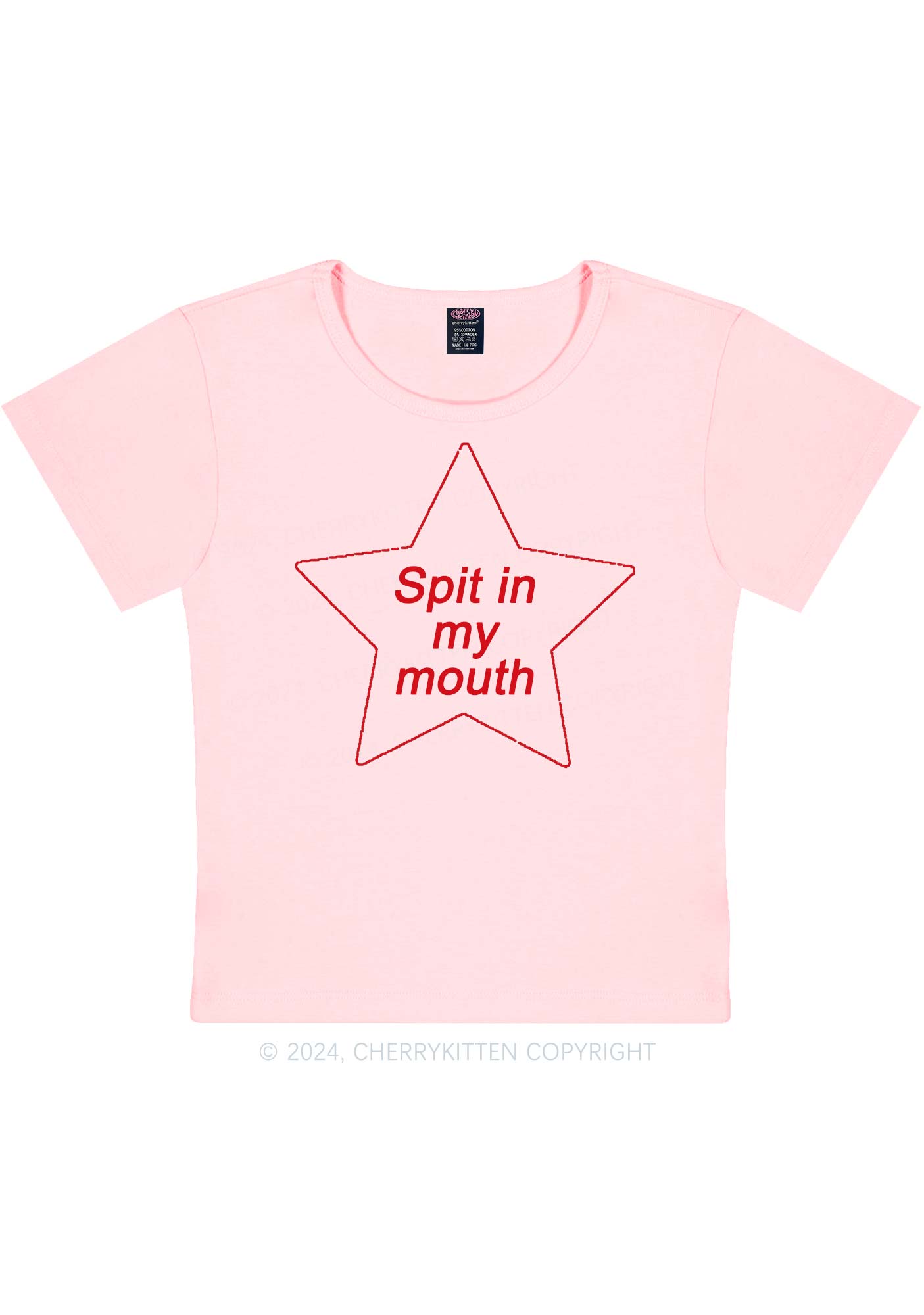 Spit In My Mouth Y2K Baby Tee Cherrykitten